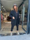 Manteau court oversize