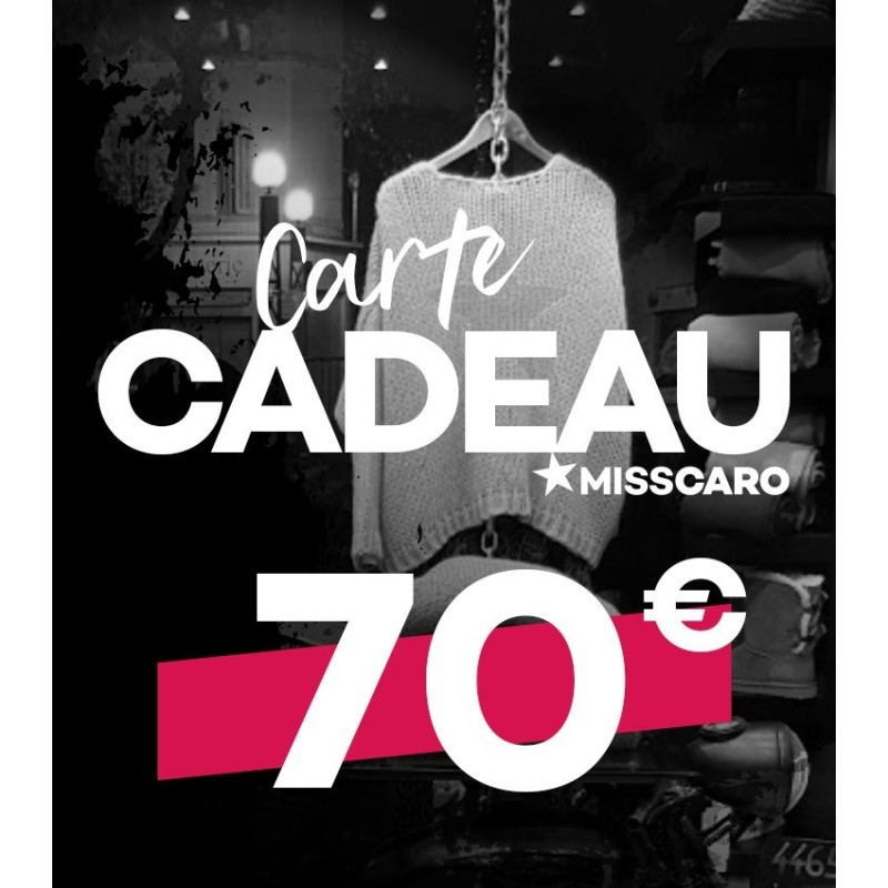 Carte cadeau de 70 €