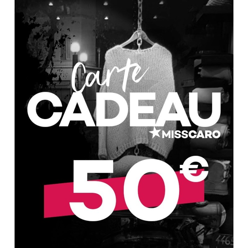 Carte cadeau de 50 €